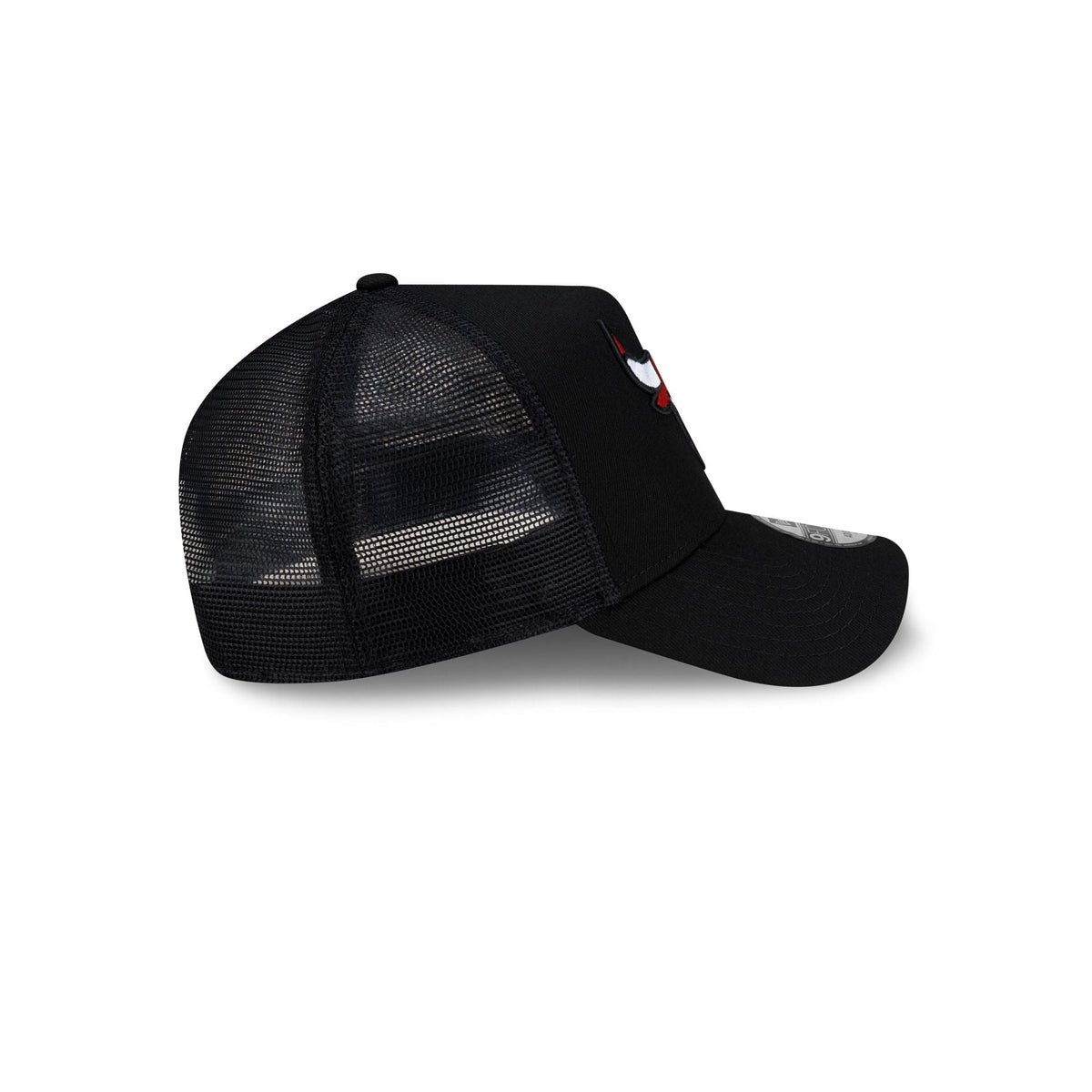 Chicago Bulls Side Script 9FORTY A-Frame Trucker Hat