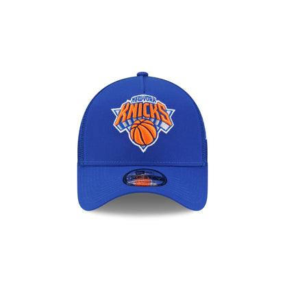 New York Knicks Side Script 9FORTY A-Frame Trucker Hat