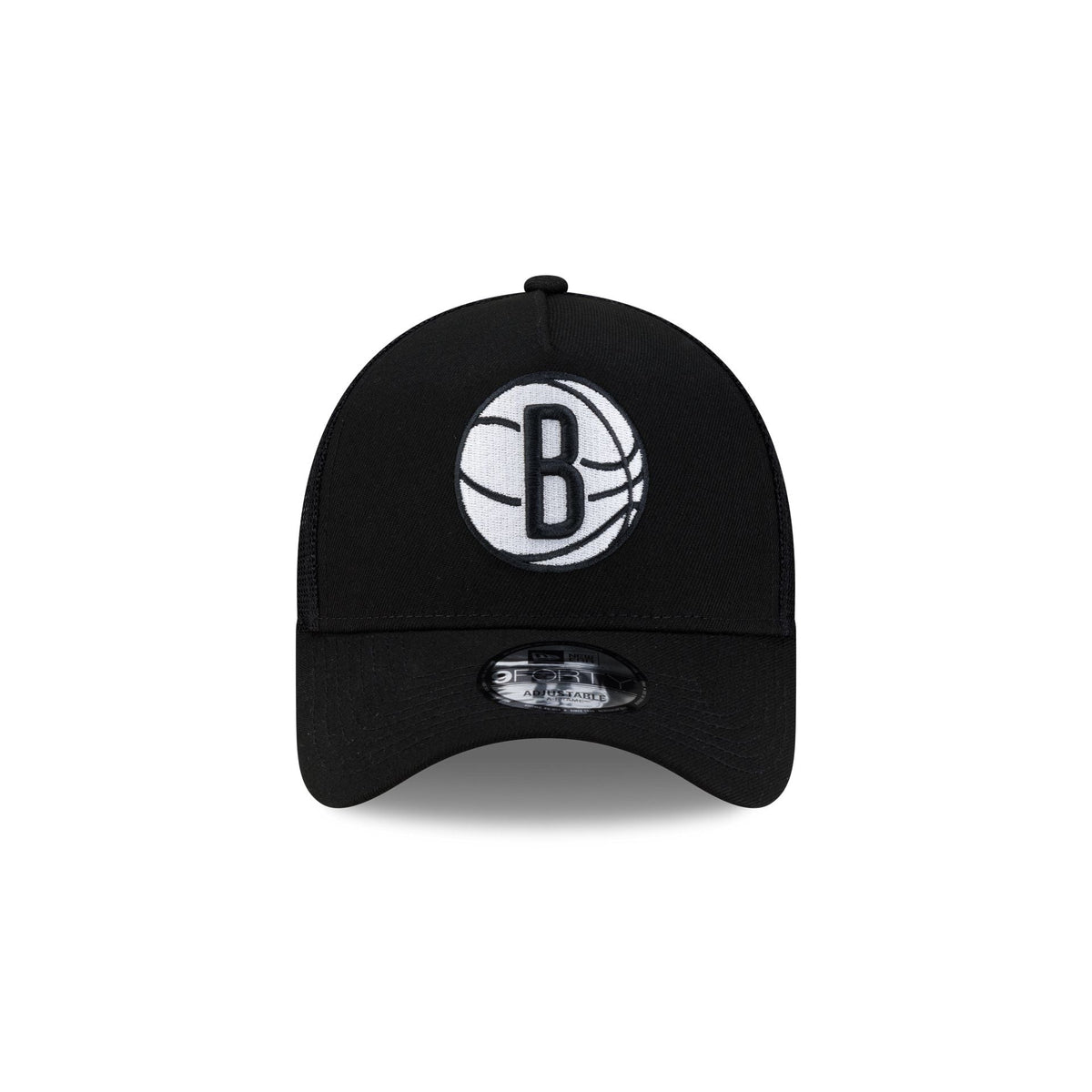 Brooklyn Nets Side Script 9FORTY A-Frame Trucker Hat