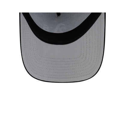 Athletics Side Script Black 9FORTY A-Frame Trucker Hat