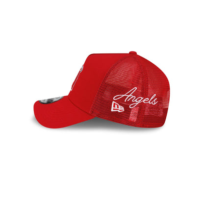 Los Angeles Angels Side Script 9FORTY A-Frame Trucker Hat