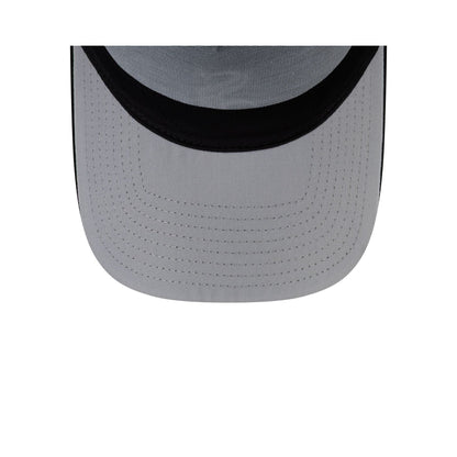 Chicago Cubs Side Script Black 9FORTY A-Frame Trucker Hat