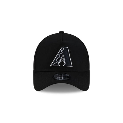 Arizona Diamondbacks Side Script Black 9FORTY A-Frame Trucker Hat