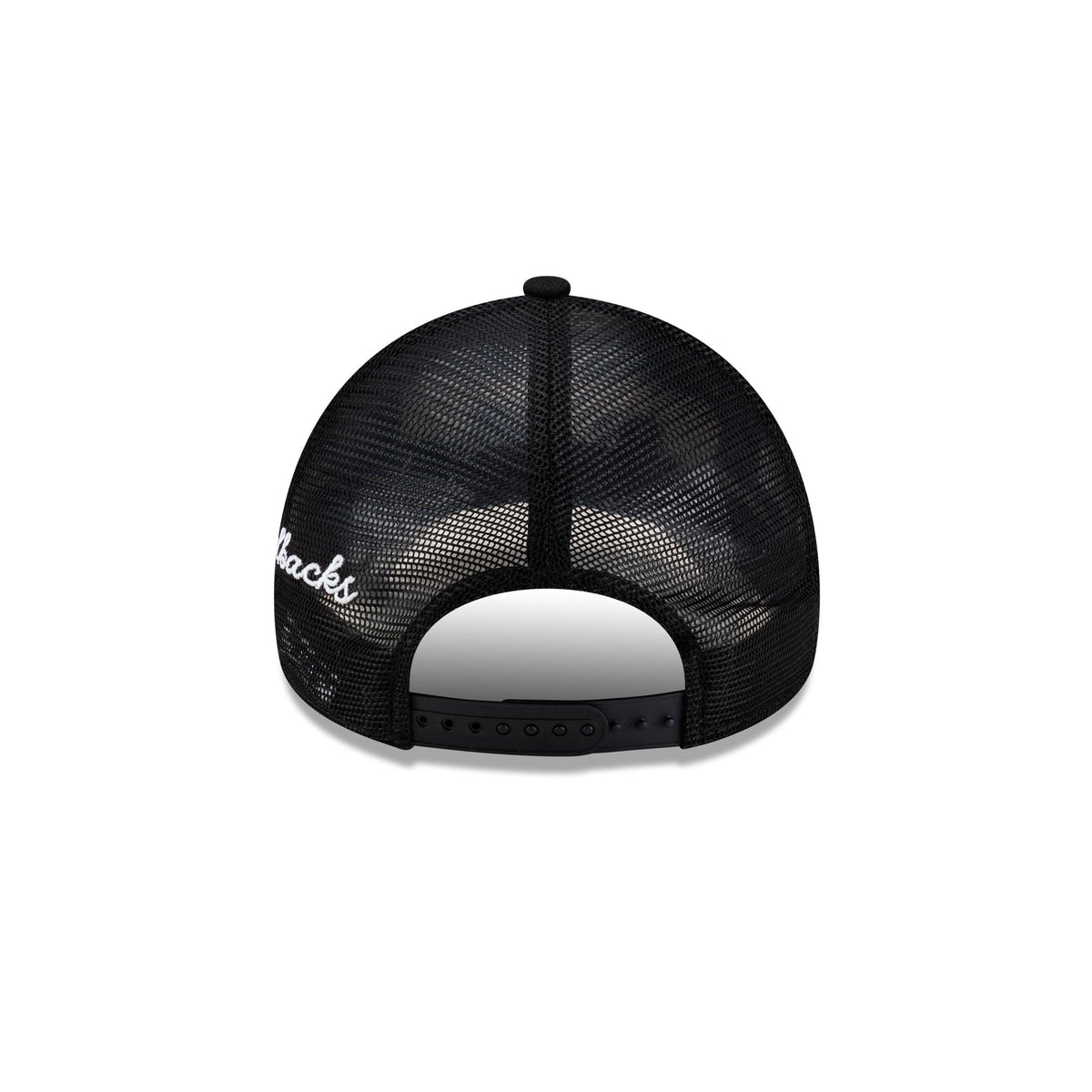 Arizona Diamondbacks Side Script Black 9FORTY A-Frame Trucker Hat