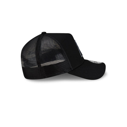 Arizona Diamondbacks Side Script Black 9FORTY A-Frame Trucker Hat