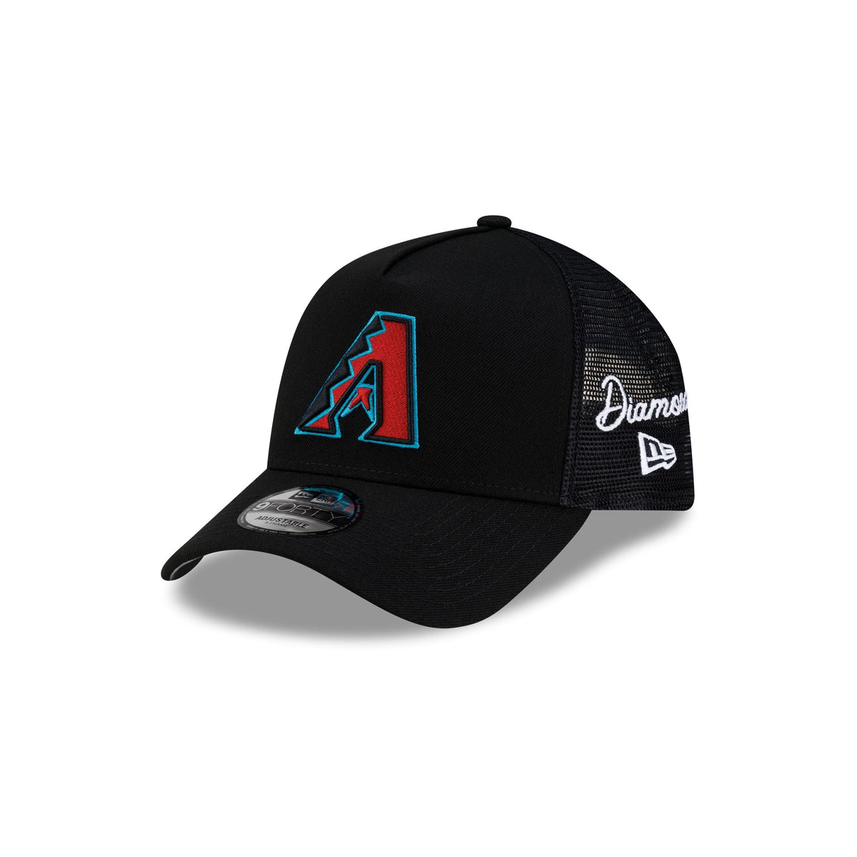 Arizona Diamondbacks Side Script 9FORTY A-Frame Trucker Hat
