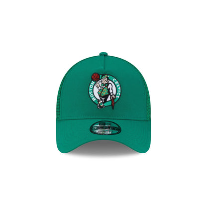 Boston Celtics Side Script 9FORTY A-Frame Trucker Hat