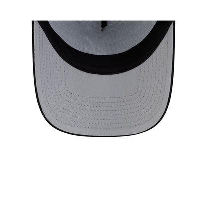 Atlanta Braves Side Script Black 9FORTY A-Frame Trucker Hat
