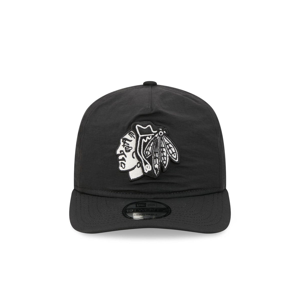 Chicago Blackhawks Black Nylon 19TWENTY Adjustable Hat
