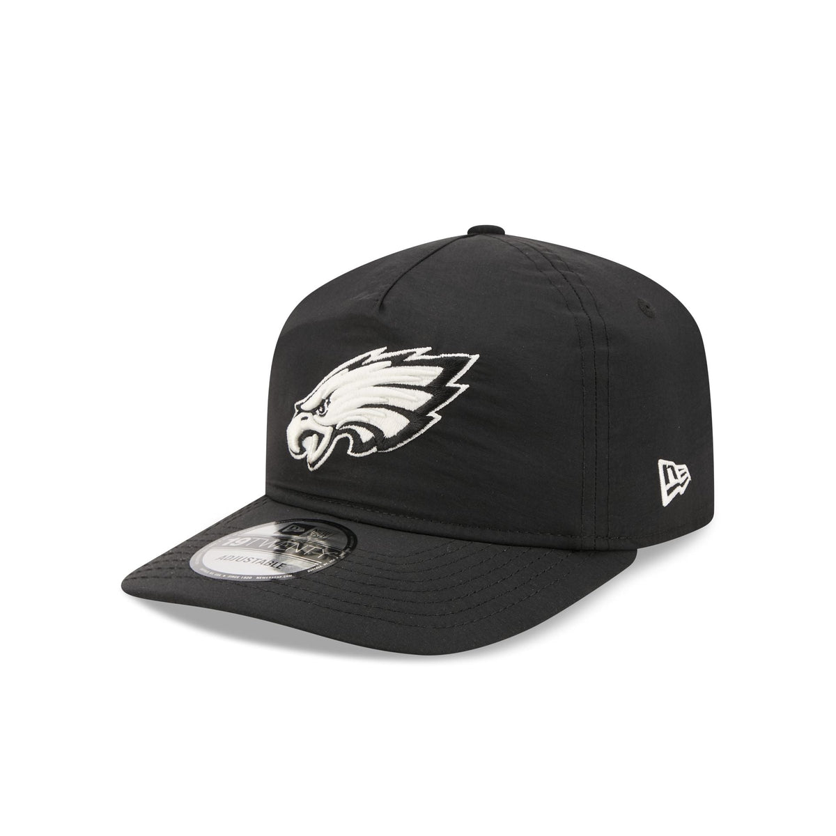 Philadelphia Eagles Black Nylon 19TWENTY Adjustable Hat