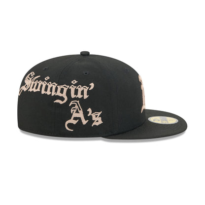 Athletics Gothic Lettering 59FIFTY Fitted Hat