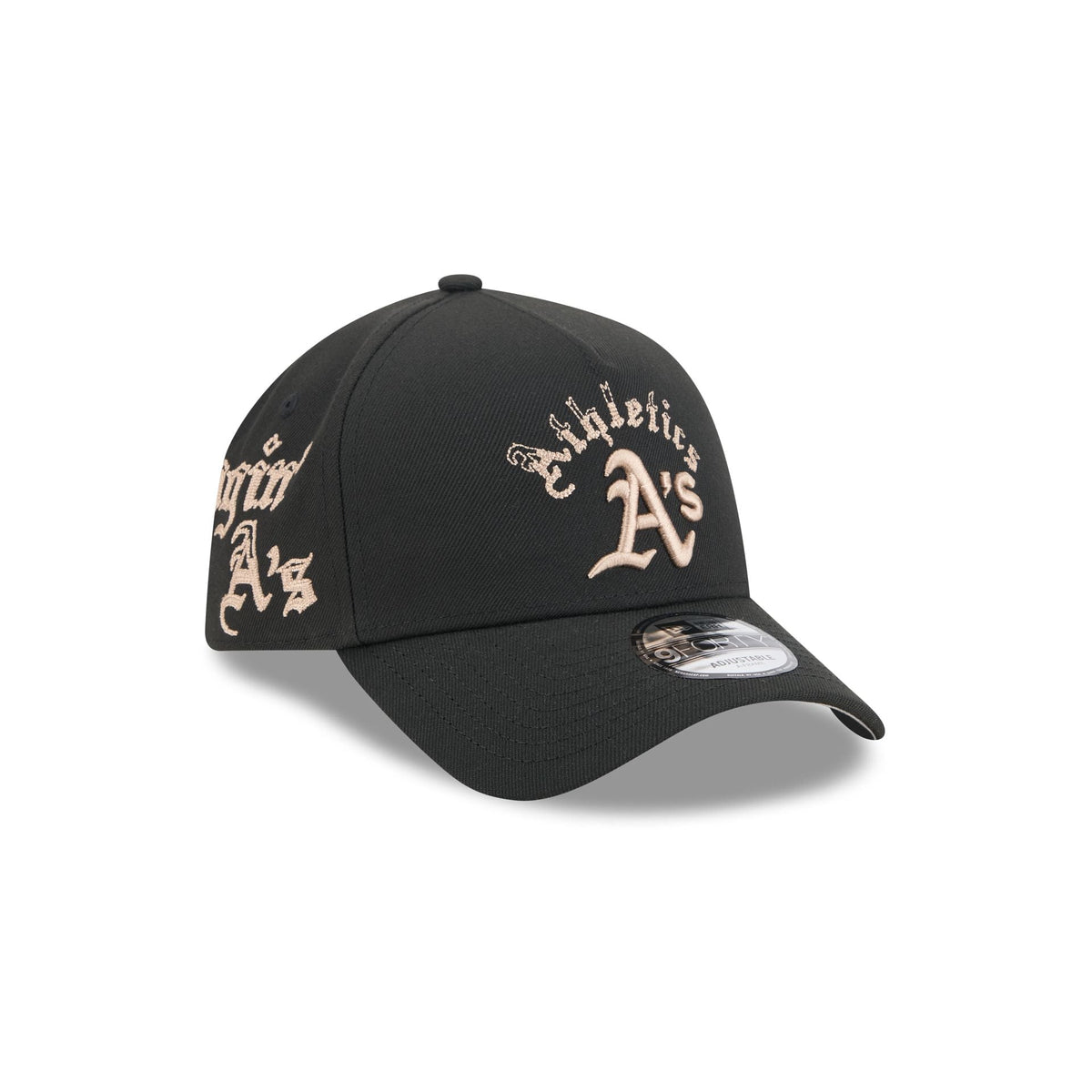 Athletics Gothic Lettering 9FORTY A-Frame Snapback Hat