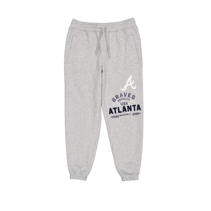 Atlanta Braves Heather Gray Varsity Sweatpants