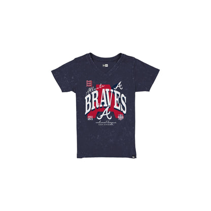 Atlanta Braves Girls Washed T-Shirt