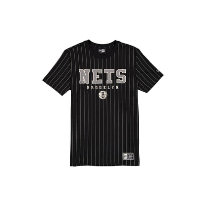 Brooklyn Nets Throwback Pinstripe Varsity T-Shirt