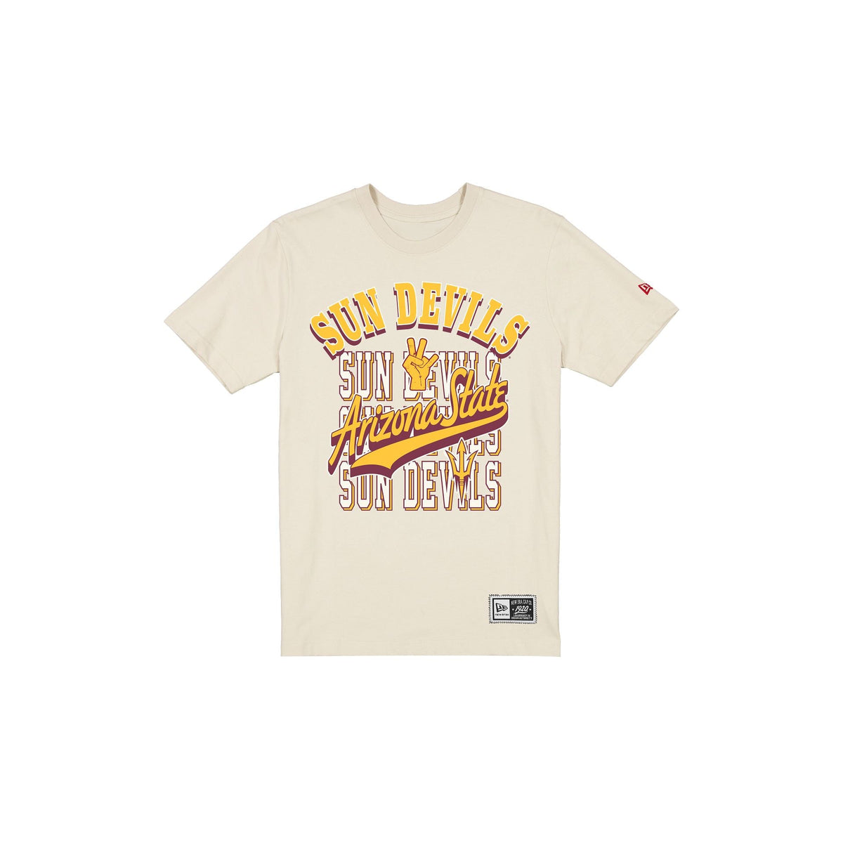 Arizona State Sun Devils Throwback Script Chrome White T-Shirt