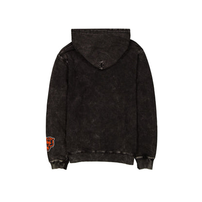 Chicago Bears Logo Washed Black Hoodie