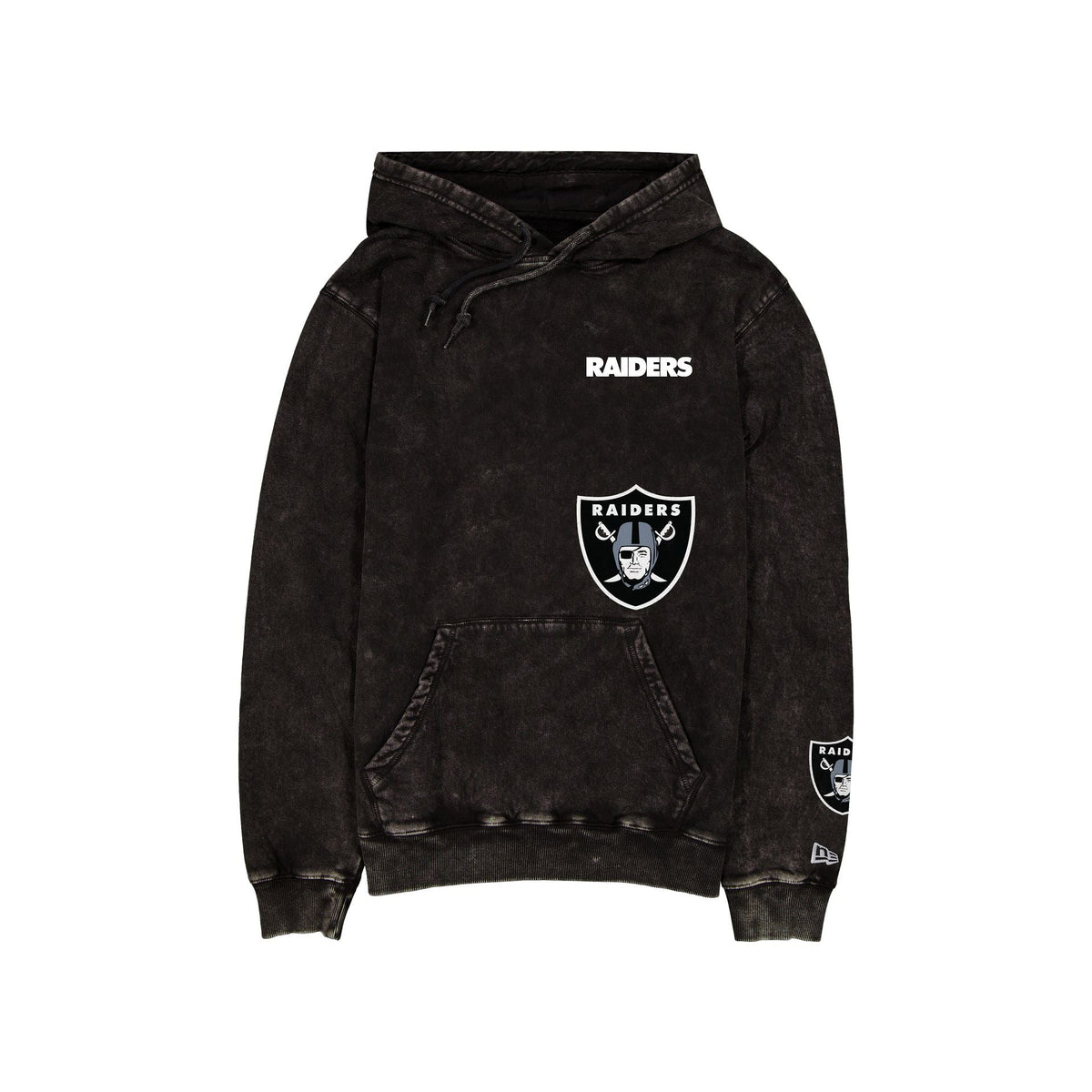 Las Vegas Raiders Logo Washed Black Hoodie
