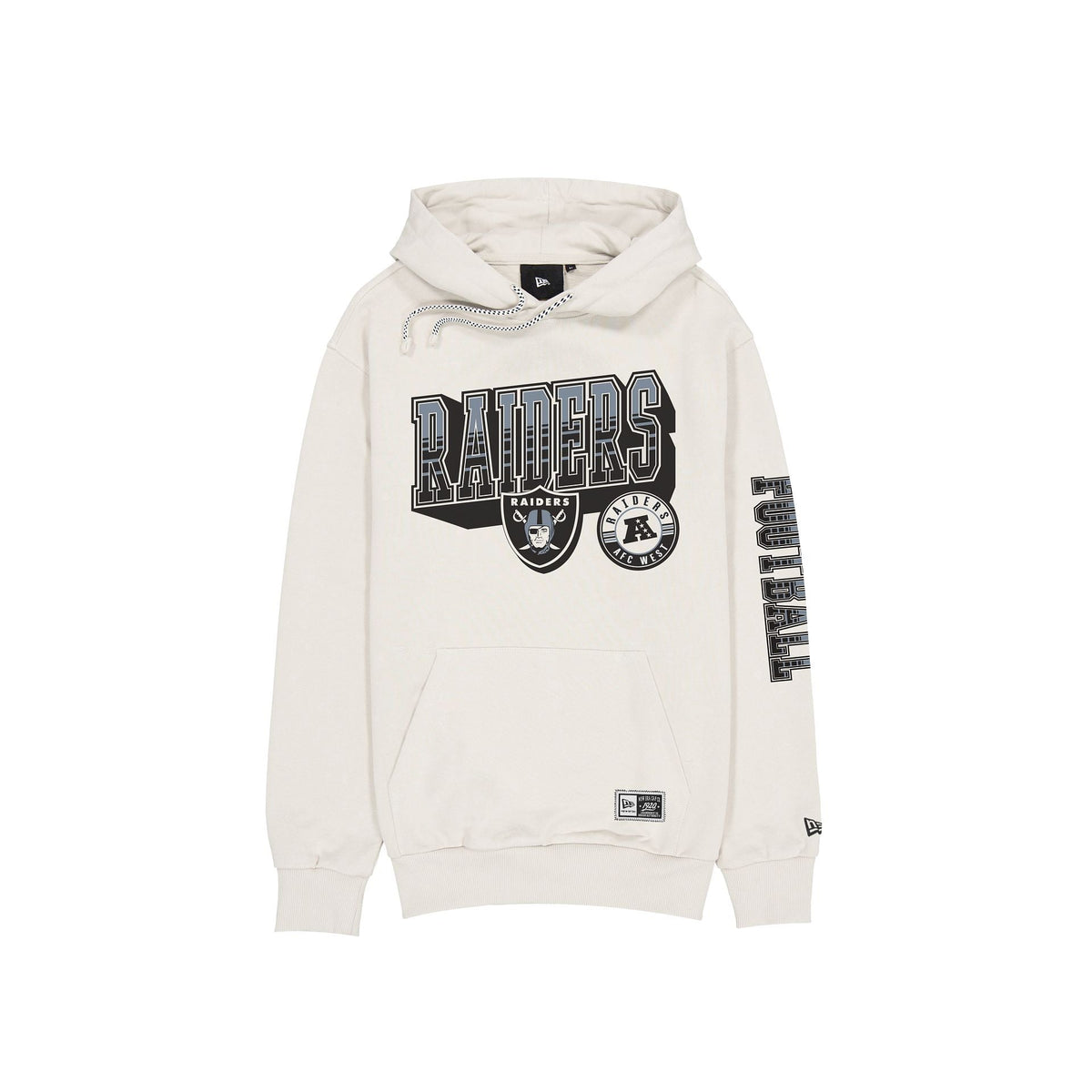 Las Vegas Raiders Throwback Chrome White Hoodie