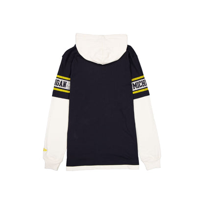 Michigan Wolverines Throwback Chrome Twofer Hoodie