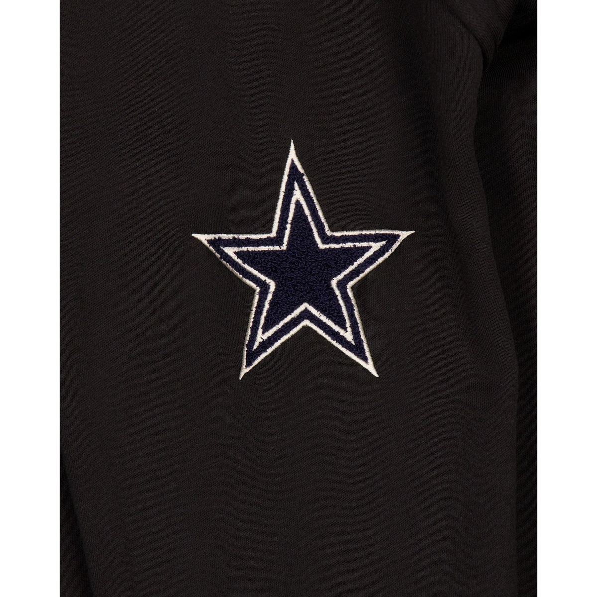 Dallas Cowboys Throwback Boucle Black Crewneck