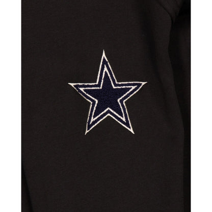 Dallas Cowboys Throwback Boucle Black Crewneck