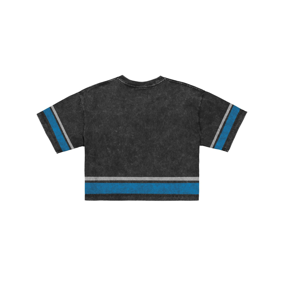 Detroit Lions Women's Vintage Stripe Cropped T-Shirt