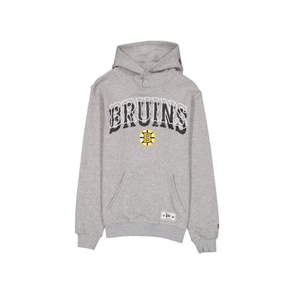 Boston Bruins Heather Gray Varsity Hoodie