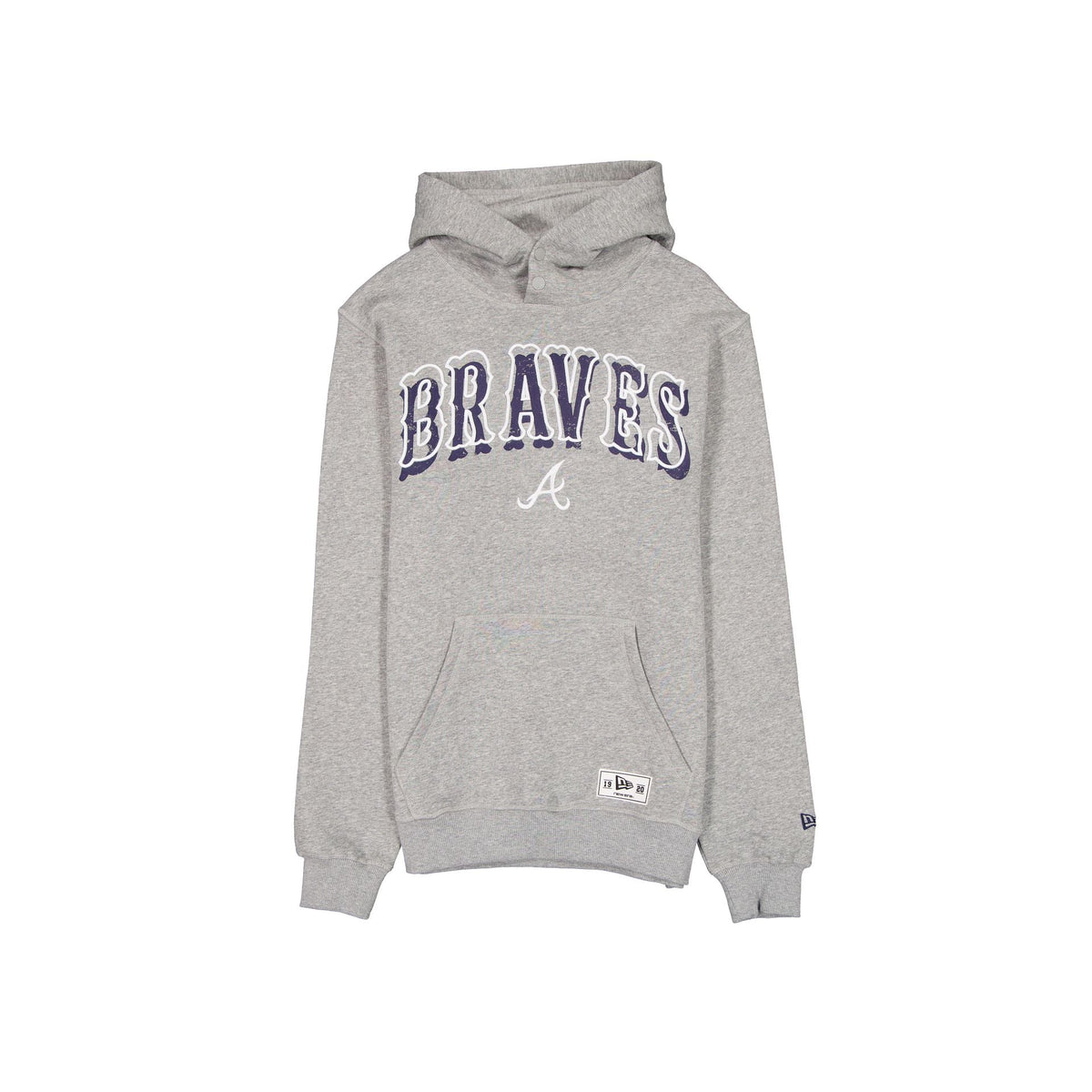 Atlanta Braves Heather Gray Varsity Hoodie