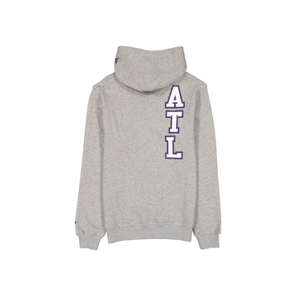 Atlanta Braves Heather Gray Varsity Hoodie