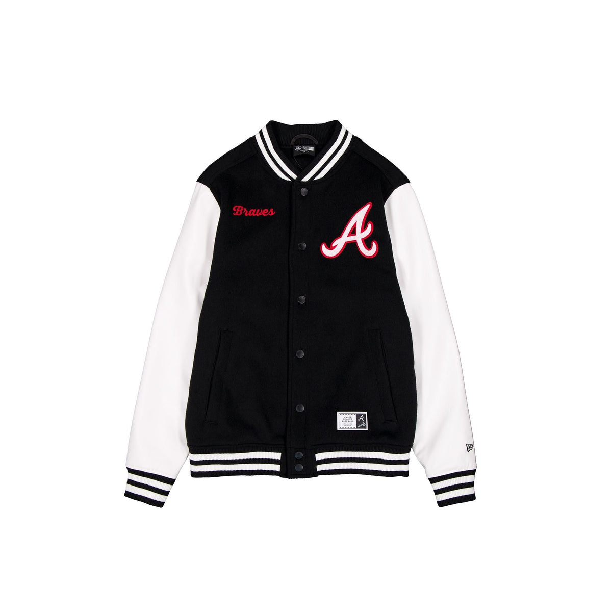 Atlanta Braves Black & White Varsity Jacket