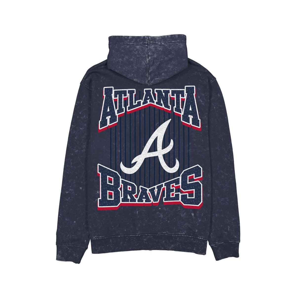 Atlanta Braves Washed Graphic Full-Zip Hoodie