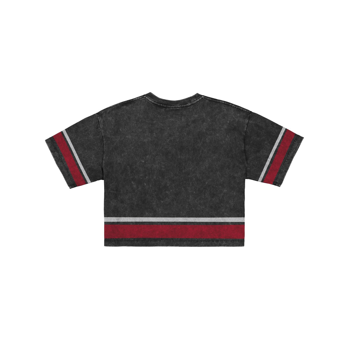 Atlanta Braves Women's Vintage Stripe Cropped T-Shirt
