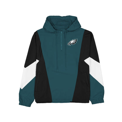 Philadelphia Eagles Multicolor Quarter Zip Windbreaker