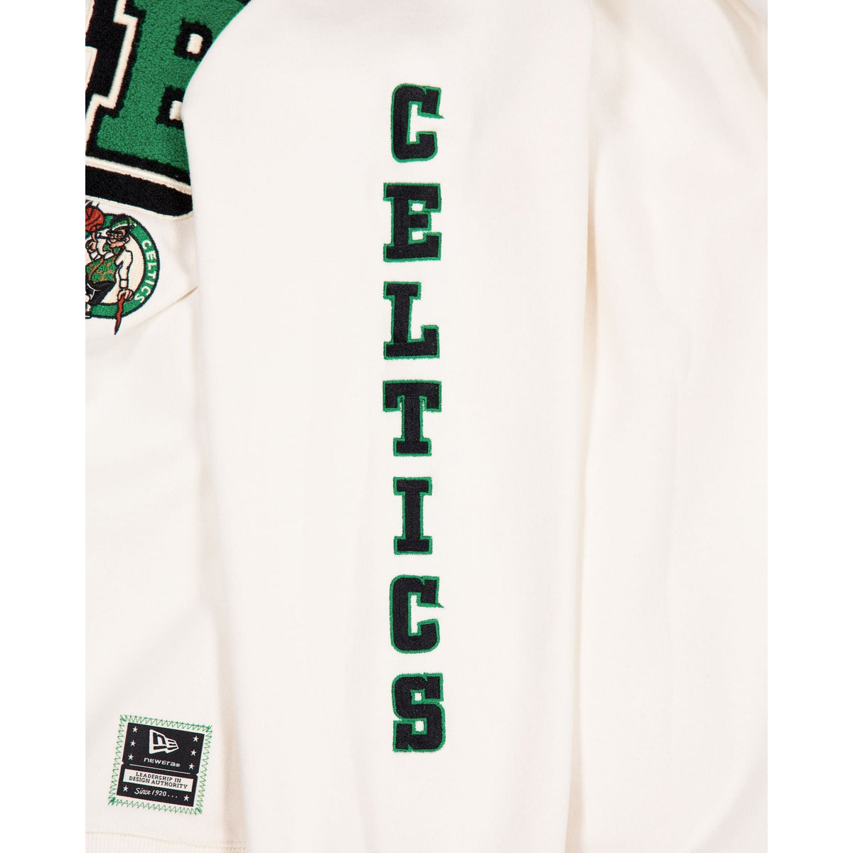 Boston Celtics Women's Chrome White Varsity Crewneck