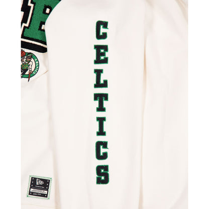 Boston Celtics Women's Chrome White Varsity Crewneck