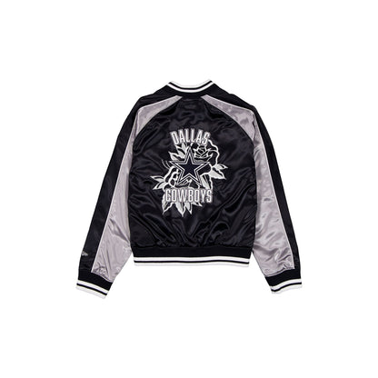 Dallas Cowboys Women's Floral Satin Varsity Jacket
