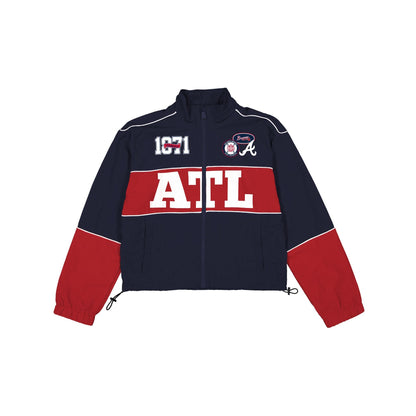 Atlanta Braves Women's Cropped Windbreaker