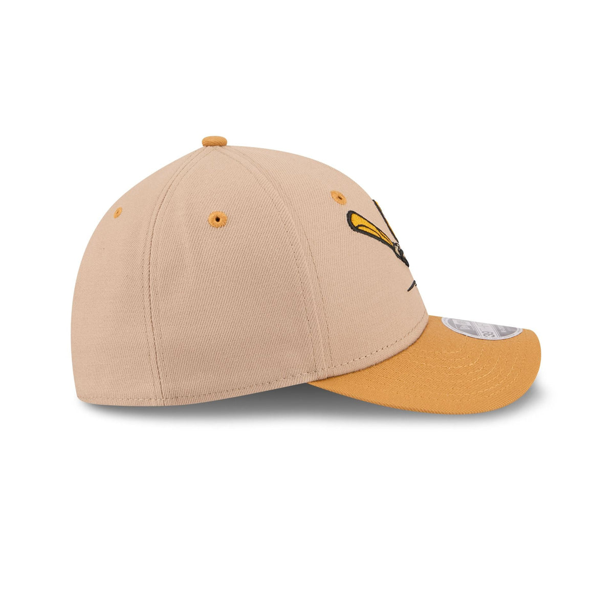 Akron RubberDucks Theme Night Beige 39THIRTY M-Crown Stretch Fit Hat