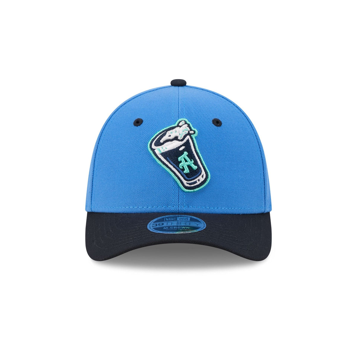 Asheville Tourists Theme Night Blue 39THIRTY M-Crown Stretch Fit Hat