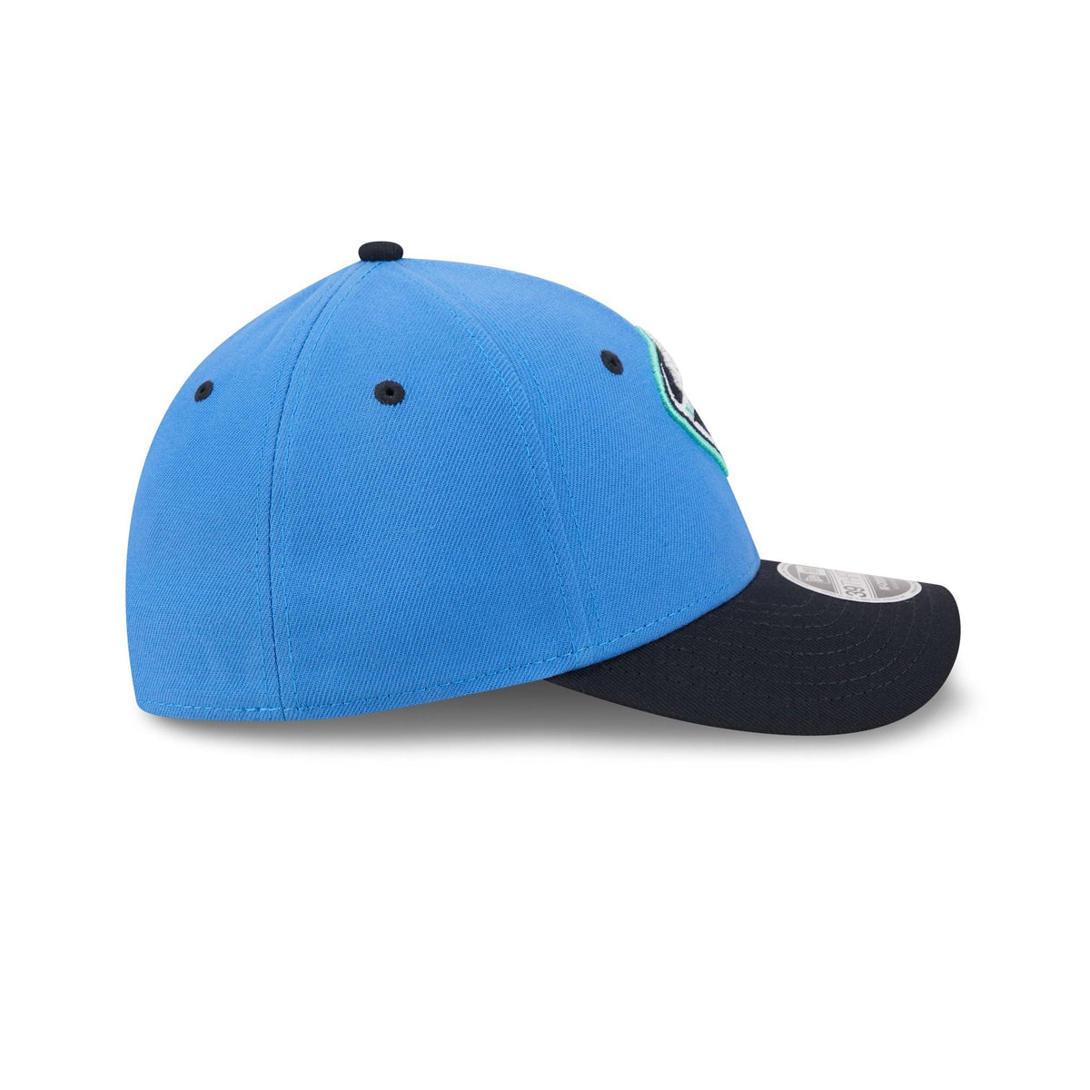 Asheville Tourists Theme Night Blue 39THIRTY M-Crown Stretch Fit Hat