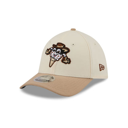 Binghamton Rumble Ponies Theme Night Beige 39THIRTY M-Crown Stretch Fit Hat