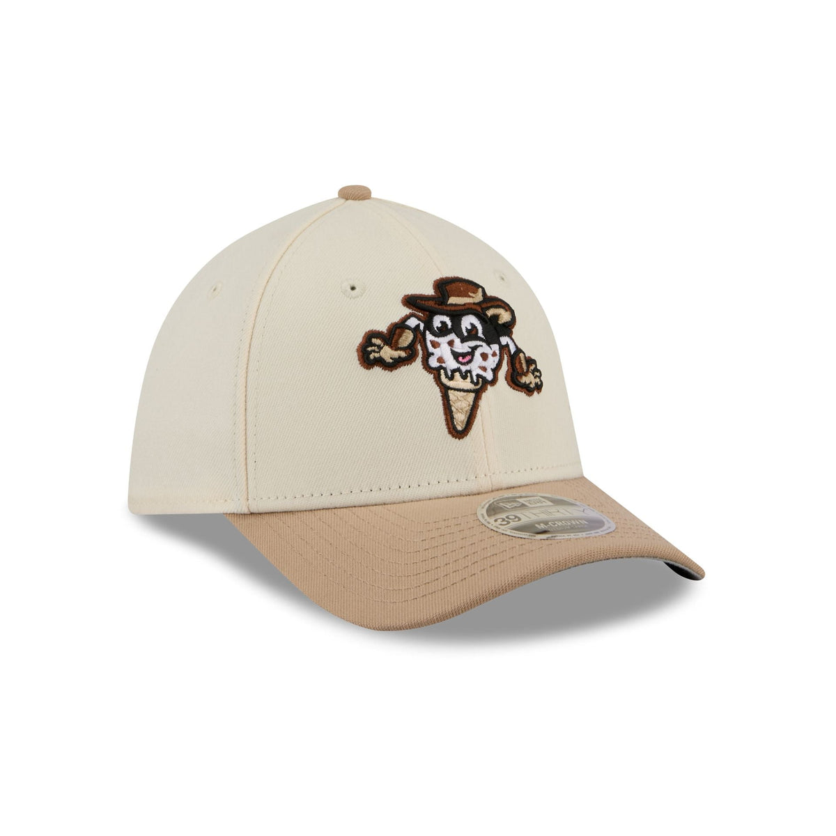 Binghamton Rumble Ponies Theme Night Beige 39THIRTY M-Crown Stretch Fit Hat