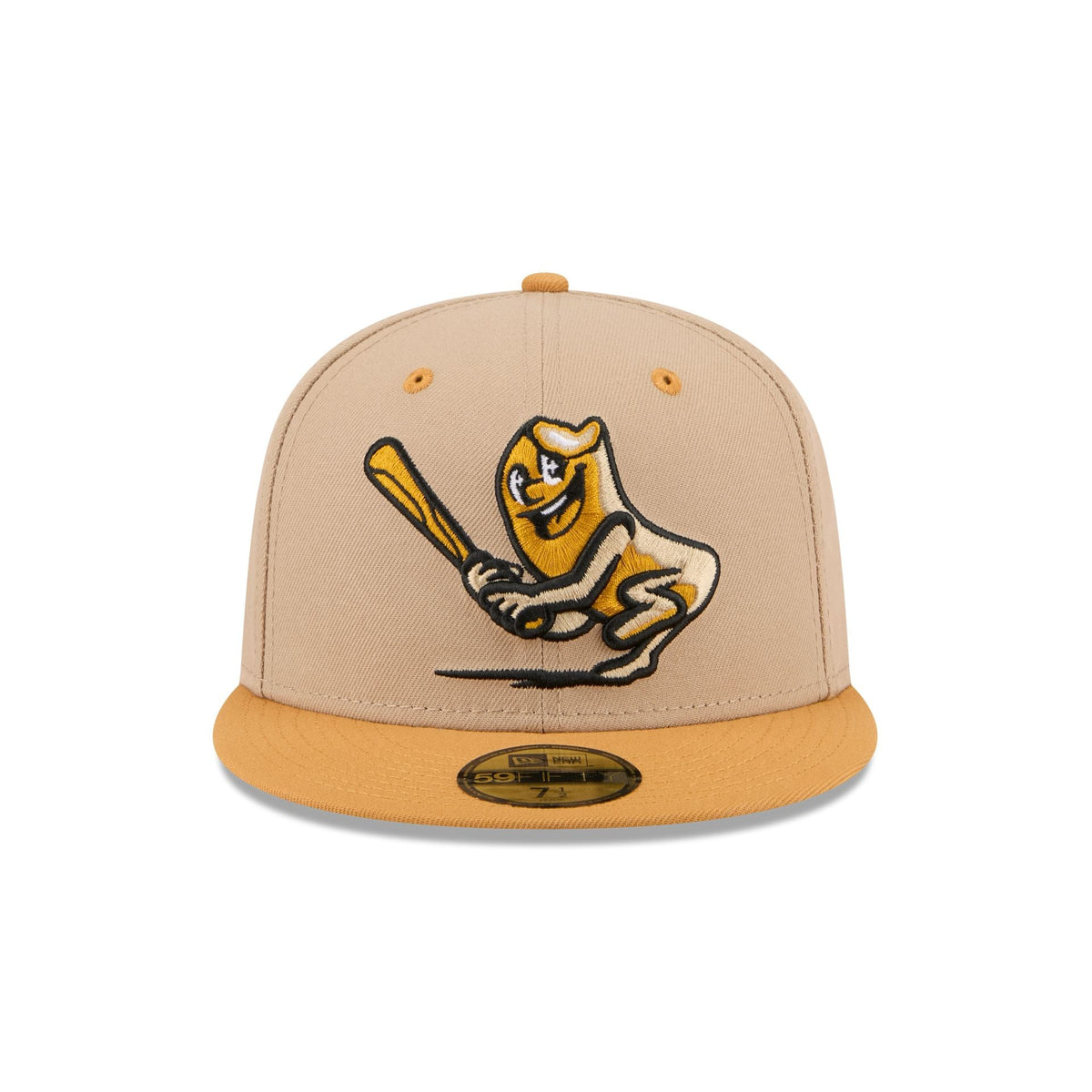 Akron RubberDucks Theme Night Beige 59FIFTY Fitted Hat