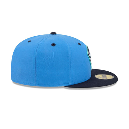 Asheville Tourists Theme Night Blue 59FIFTY Fitted Hat
