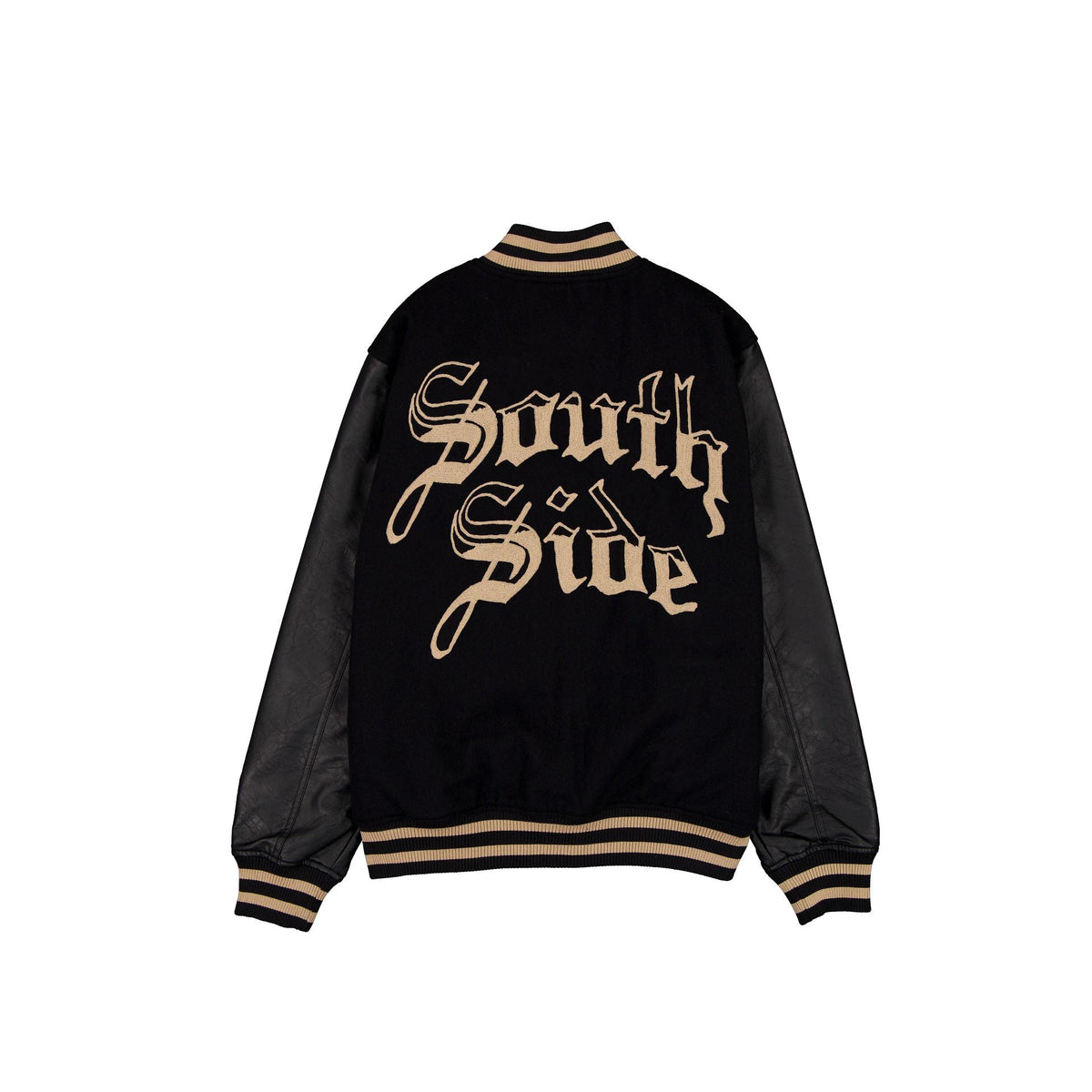 Chicago White Sox Gothic Lettering Black Wool Varsity Jacket