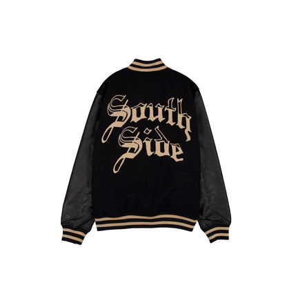 Chicago White Sox Gothic Lettering Black Wool Varsity Jacket