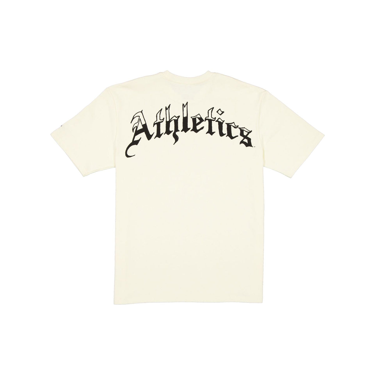 Athletics Gothic Lettering Chrome White T-Shirt