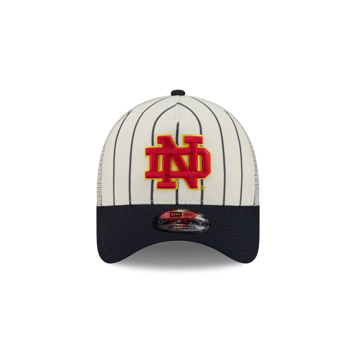 Big League Chew® x Notre Dame Fighting Irish Pinstripe 9FORTY A-Frame Trucker Hat