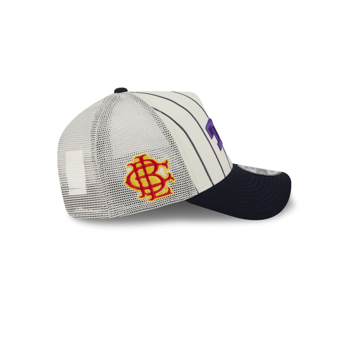 Big League Chew® x TCU Horned Frogs Pinstripe 9FORTY A-Frame Trucker Hat